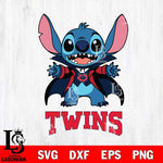 Minnesota Twins Stitch Vampire halloween Svg Eps Dxf Png File, MLB svg, Digital Download, Instant Download