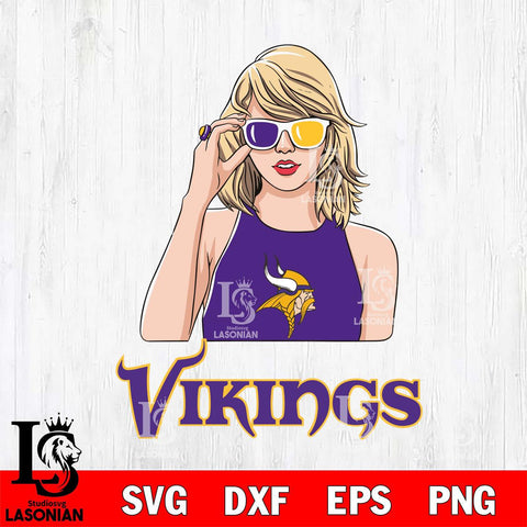 Minnesota Vikings And Taylor Swift Fan Svg Eps Dxf Png File, Digital Download, Instant Download