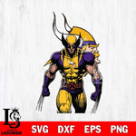 Minnesota Vikings Badass Wolverine Svg Eps Dxf Png File, Digital Download, Instant Download