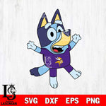 Minnesota Vikings Bluey 3 NFL Svg Eps Dxf Png File, Digital Download, Instant Download