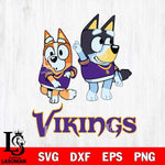 Minnesota Vikings Bluey Chilli Mode Dance Svg Eps Dxf Png File, Digital Download, Instant Download