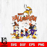 Minnesota Vikings Bluey Halloween Family Svg Eps Dxf Png File, Digital Download, Instant Download