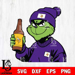 Minnesota Vikings Boujee Grinch 5 Svg Eps Dxf Png File, Digital Download, Instant Download