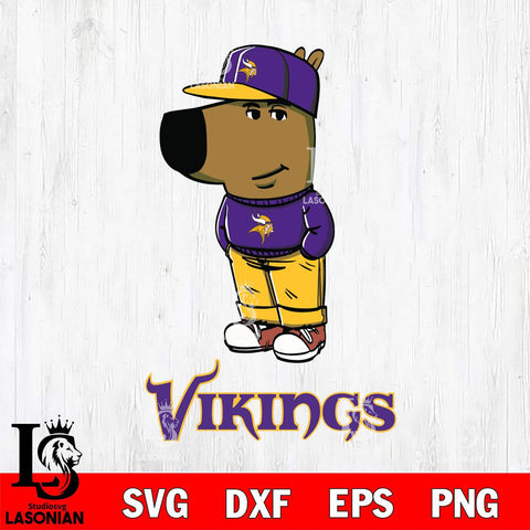 Minnesota Vikings Chill Guy Svg