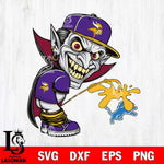 Minnesota Vikings Dracula Piss On Detroit Lions Svg Eps Dxf Png File, Digital Download, Instant Download