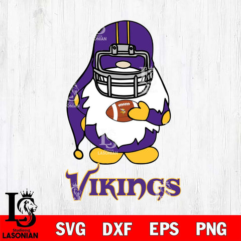 Minnesota Vikings Gnomes Christmas Svg Eps Dxf Png File, Digital Download, Instant Download