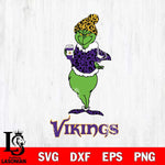 Minnesota Vikings Grinch Leopard Coffee Svg Eps Dxf Png File, Digital Download, Instant Download