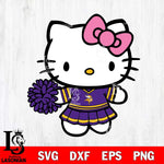 Minnesota Vikings Hello Kitty Cheerleader 8 Svg Eps Dxf Png File, Digital Download, Instant Download