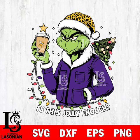 Minnesota Vikings Is This jolly Enough Grinch Svg Eps Dxf Png File, Digital Download, Instant Download