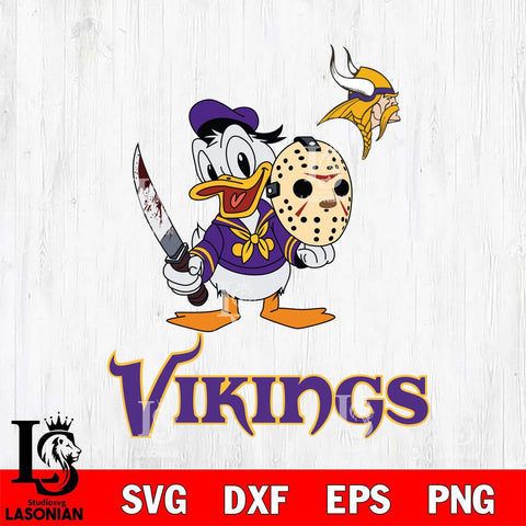 Minnesota Vikings Jason Voorhees 12 Svg Eps Dxf Png File, Digital Download