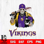 Minnesota Vikings Jason Voorhees 2 Svg Eps Dxf Png File, Digital Download