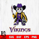 Minnesota Vikings Jason Voorhees 3 Svg Eps Dxf Png File, Digital Download