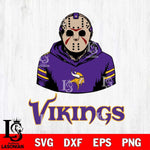 Minnesota Vikings Jason Voorhees 4 Svg Eps Dxf Png File, Digital Download