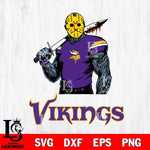 Minnesota Vikings Jason Voorhees 7 Svg Eps Dxf Png File, Digital Download