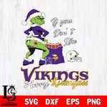 Minnesota Vikings Merry kissmyass grinch Svg Eps Dxf Png File,NFL Svg Files,Digital Download,Sublimation,Instant Download