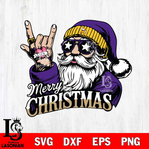 Minnesota Vikings Rock Santa Claus Football Svg Eps Dxf Png File,NFL Svg Files,Digital Download,Sublimation,Instant Download