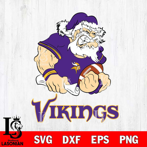 Minnesota Vikings Santa Claus Angry Svg Eps Dxf Png File,NFL Svg Files,Digital Download,Sublimation,Instant Download