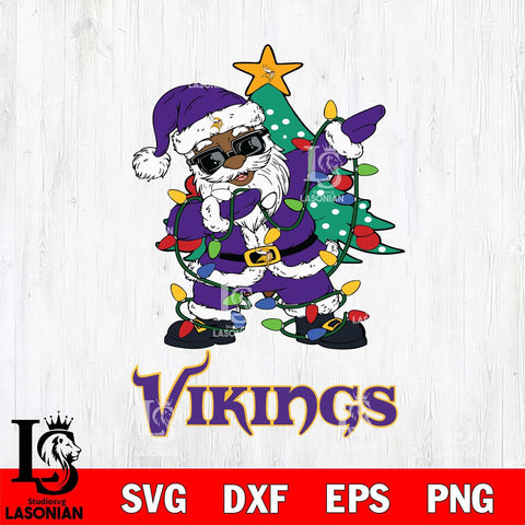 Minnesota Vikings Santa Claus Ugly Christmas Svg Eps Dxf Png File,NFL Svg Files,Digital Download,Sublimation,Instant Download