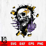 Minnesota Vikings Savage Skull SVG