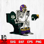 Minnesota Vikings Shit On Green Bay Packers Svg Eps Dxf Png File, Digital Download, Instant Download