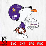 Minnesota Vikings Snoopy Sport 6 Svg Eps Dxf Png File, NFL svg, Digital Download, Instant Download