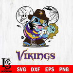 Minnesota Vikings Stitch Freddy Krueger Halloween Svg Eps Dxf Png File, Digital Download, Instant Download