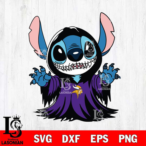 Minnesota Vikings Stitch Ghost Football Svg Eps Dxf Png File, NFL svg, Digital Download, Instant Download