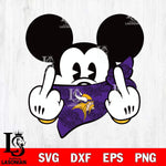 Minnesota Vikings mickey christmas 4 Svg Eps Dxf Png File, Digital Download, Instant Download