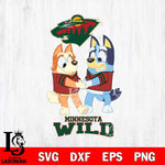 Minnesota Wild Bluey Chilli Dance Svg Eps Dxf Png File, Digital Download, Instant Download