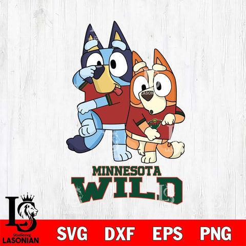 Minnesota Wild Bluey Chilli Dance Mode Svg Eps Dxf Png File, Digital Download, Instant Download