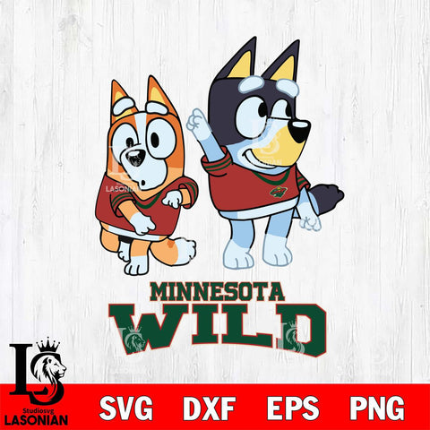 Minnesota Wild Bluey Chilli Mode Dance Svg Eps Dxf Png File, Digital Download, Instant Download