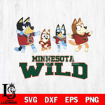 Minnesota Wild Bluey Dance Mode Squats Svg Eps Dxf Png File, Digital Download, Instant Download