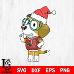 Minnesota Wild Bluey Honey Christmas Svg Eps Dxf Png File, Digital Download, Instant Download