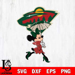 Minnesota Wild Fancy Minnie Svg Eps Dxf Png File, Digital Download, Instant Download