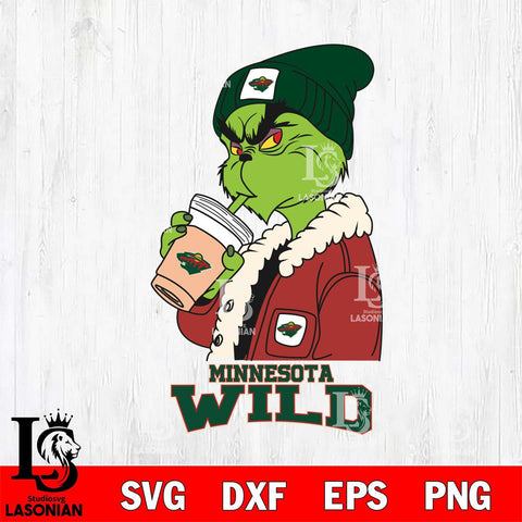 Minnesota Wild Grinch Bougie Football Svg Eps Dxf Png File, Digital Download, Instant Download