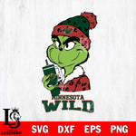 Minnesota Wild Grinch Bougie Leopard Svg Eps Dxf Png File, Digital Download, Instant Download