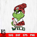 Minnesota Wild Grinch Tree Cake Svg Eps Dxf Png File, Digital Download, Instant Download