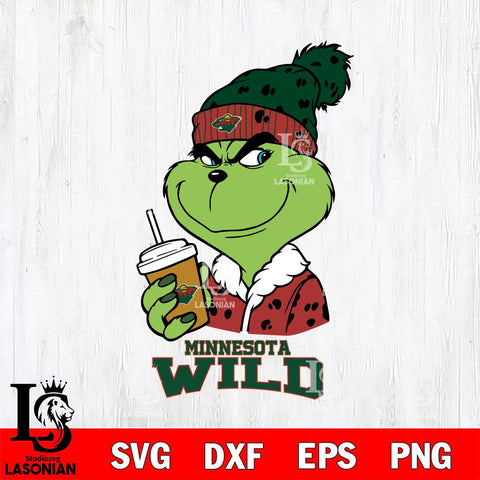 Minnesota Wild Grinch hat Svg Eps Dxf Png File, Digital Download, Instant Download