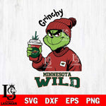 Minnesota Wild Grinchy Bougie Christmas Cut Files, Cricut,Christmas Svg Dxf Eps Png file , Digital Download