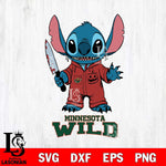 Minnesota Wild Stitch Horror 2 Svg Eps Dxf Png File, NHL svg, Digital Download, Instant Download