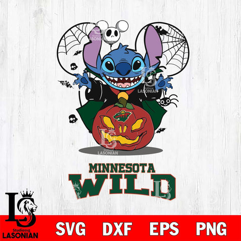 Minnesota Wild Stitch Horror Halloween Svg Eps Dxf Png File, Digital Download, Instant Download