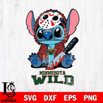 Minnesota Wild Stitch Jason Voorhees Svg Eps Dxf Png File, NHL svg, Digital Download, Instant Download