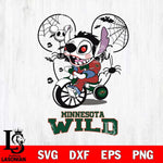 Minnesota Wild Stitch Jigsaws Halloween Svg Eps Dxf Png File, Digital Download, Instant Download