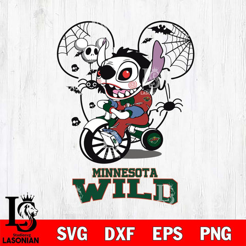 Minnesota Wild Stitch Jigsaws Halloween Svg Eps Dxf Png File, Digital Download, Instant Download