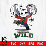 Minnesota Wild Stitch jason voorhees Halloween Svg Eps Dxf Png File, Digital Download, Instant Download