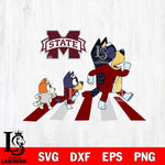 Mississippi State Bulldogs Bluey 6 Svg Eps Dxf Png File, Digital Download, Instant Download