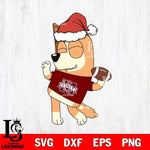 Mississippi State Bulldogs Bluey Chilli Christmas Svg Eps Dxf Png File, Digital Download, Instant Download