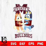 Mississippi State Bulldogs Bluey Chilli Dance Svg Eps Dxf Png File, Digital Download, Instant Download