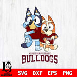 Mississippi State Bulldogs Bluey Chilli Dance Mode Svg Eps Dxf Png File, Digital Download, Instant Download