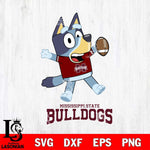 Mississippi State Bulldogs Bluey Sport Football Svg Eps Dxf Png File,NCAA Svg Files,Bluey svg ,Digital Download ,Instant Download, Cricut File